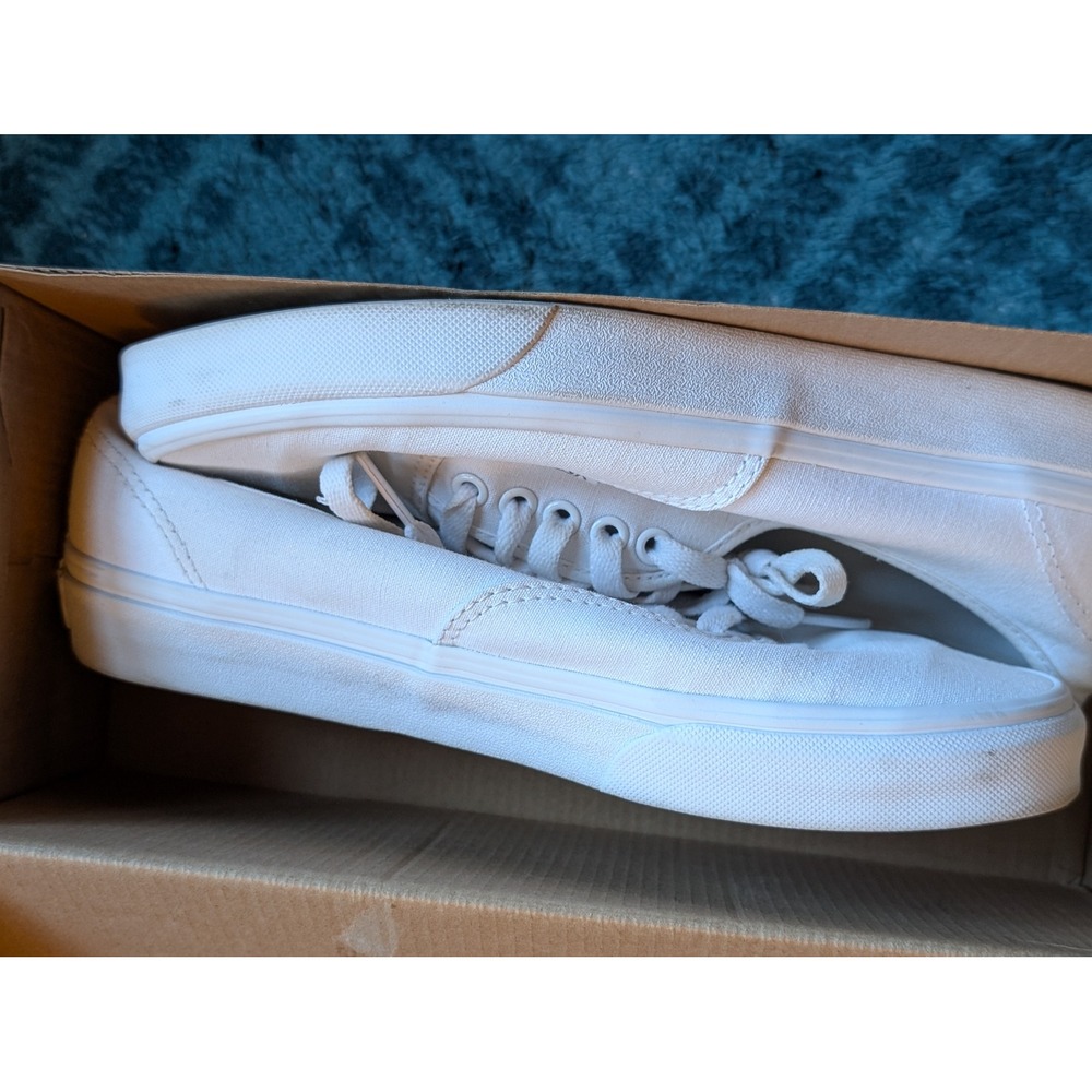 Vans Authentic True White Canvas Low Top Sneakers VN000EE3W00 Mens 8 Womens 9.5 - Picture 6 of 10
